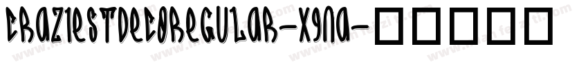 CraziestDecoRegular-X9na字体转换