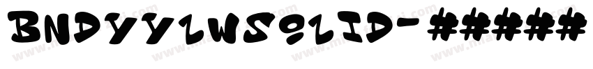BndyYlwSolid字体转换