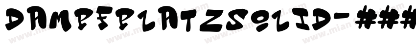 DampfplatzSolid字体转换