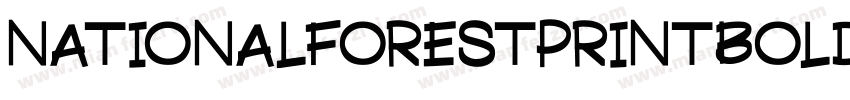 NationalForestPrintBold字体转换