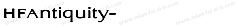 HFAntiquity字体转换