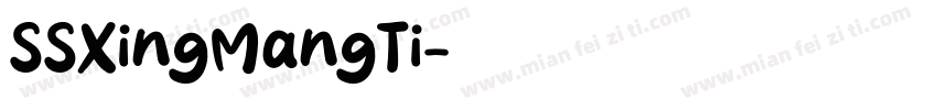 SSXingMangTi字体转换