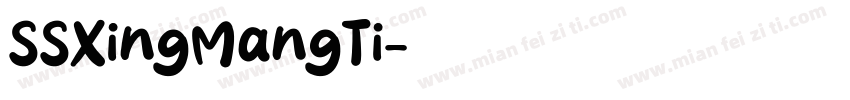 SSXingMangTi字体转换