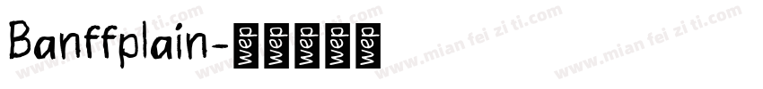 Banffplain字体转换