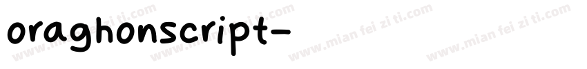 oraghonscript字体转换