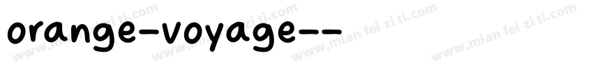 orange-voyage-字体转换