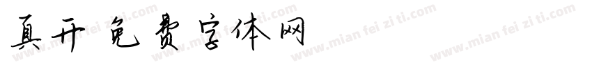 真开字体转换