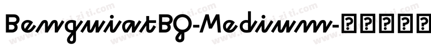 BenguiatBQ-Medium字体转换