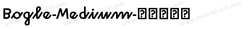 Bogle-Medium字体转换