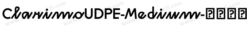 ClarimoUDPE-Medium字体转换