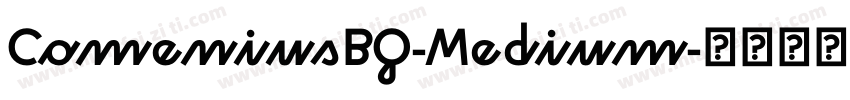 ComeniusBQ-Medium字体转换