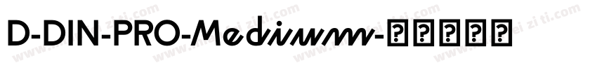 D-DIN-PRO-Medium字体转换