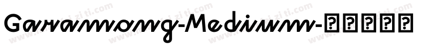 Garamong-Medium字体转换