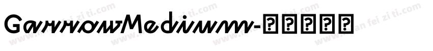GarrowMedium字体转换