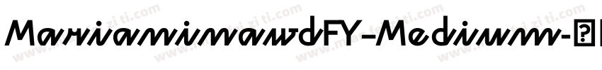 MarianinawdFY–Medium字体转换