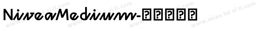 NiveaMedium字体转换