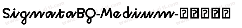 SignataBQ-Medium字体转换