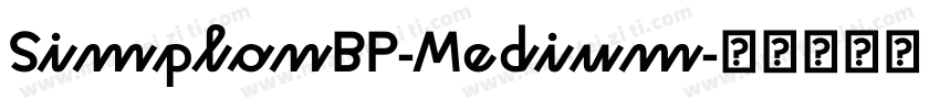SimplonBP-Medium字体转换