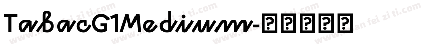 TabacG1Medium字体转换