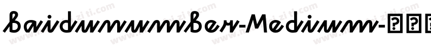 baidunumber-Medium字体转换