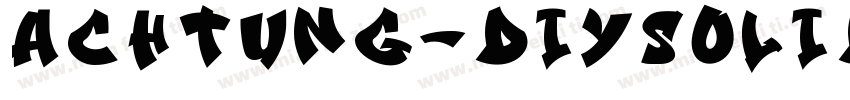 Achtung-DIYSolid字体转换