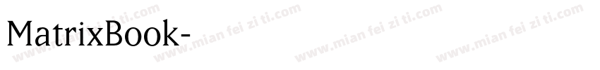 MatrixBook字体转换