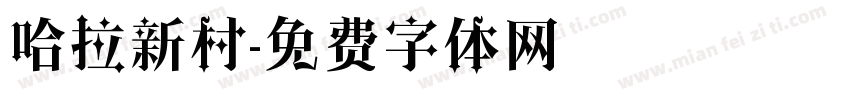 哈拉新村字体转换