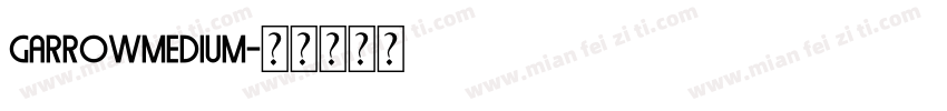 GarrowMedium字体转换