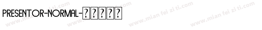 Presentor-Normal字体转换