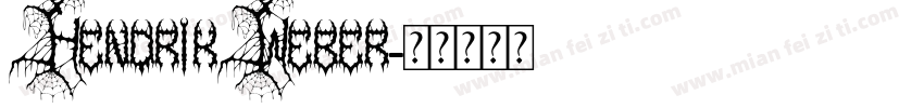 HendrikWeber字体转换