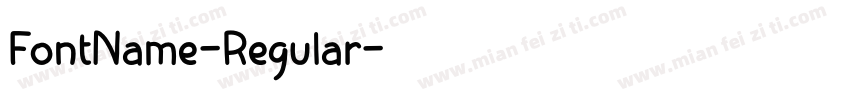 FontName-Regular字体转换