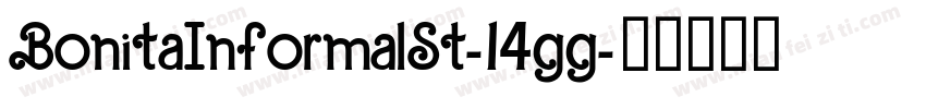 BonitaInformalSt-14gg字体转换