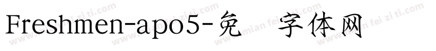 Freshmen-apo5字体转换