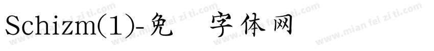 Schizm(1)字体转换