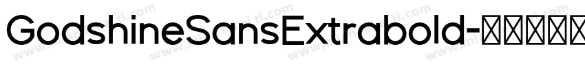GodshineSansExtrabold字体转换