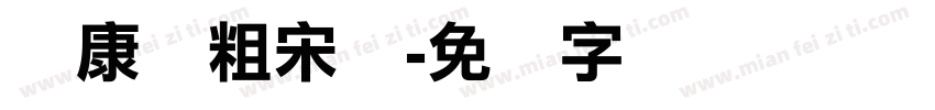 华康俪粗宋体字体转换