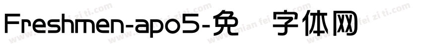 Freshmen-apo5字体转换
