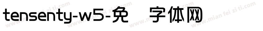 tensenty-w5字体转换