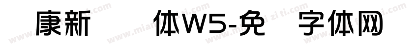 华康新华综体W5字体转换
