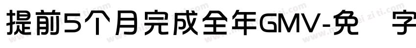 提前5个月完成全年GMV字体转换