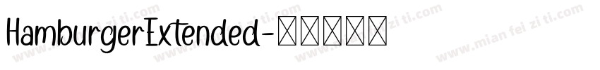 HamburgerExtended字体转换