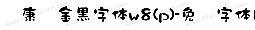 华康俪金黑字体w8(p)字体转换