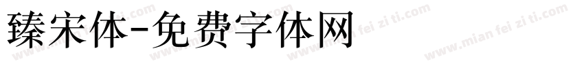 臻宋体字体转换