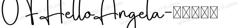 OFHelloAngela字体转换