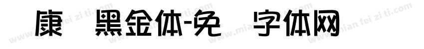 华康丽黑金体字体转换