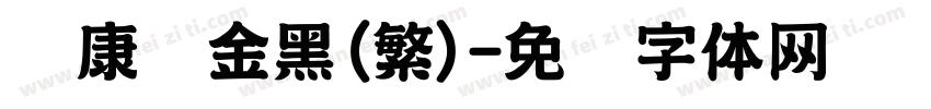 华康俪金黑(繁)字体转换