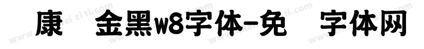 华康俪金黑w8字体字体转换