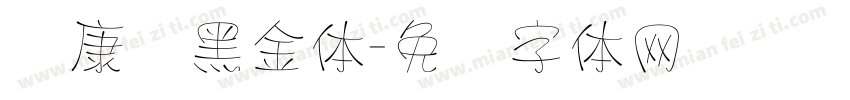 华康丽黑金体字体转换