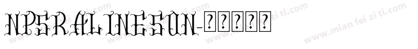 NPSRALINESON字体转换