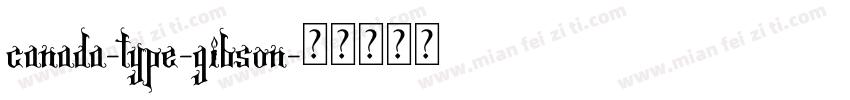canada-type-gibson字体转换
